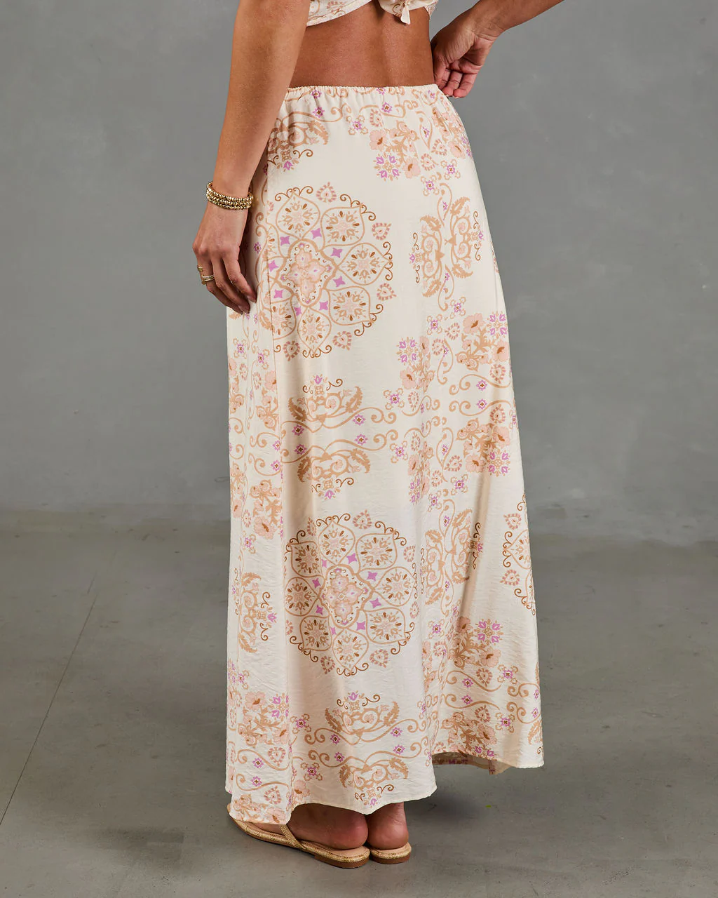 Hardin Abstract Mandala Print Maxi Skirt - Image 4