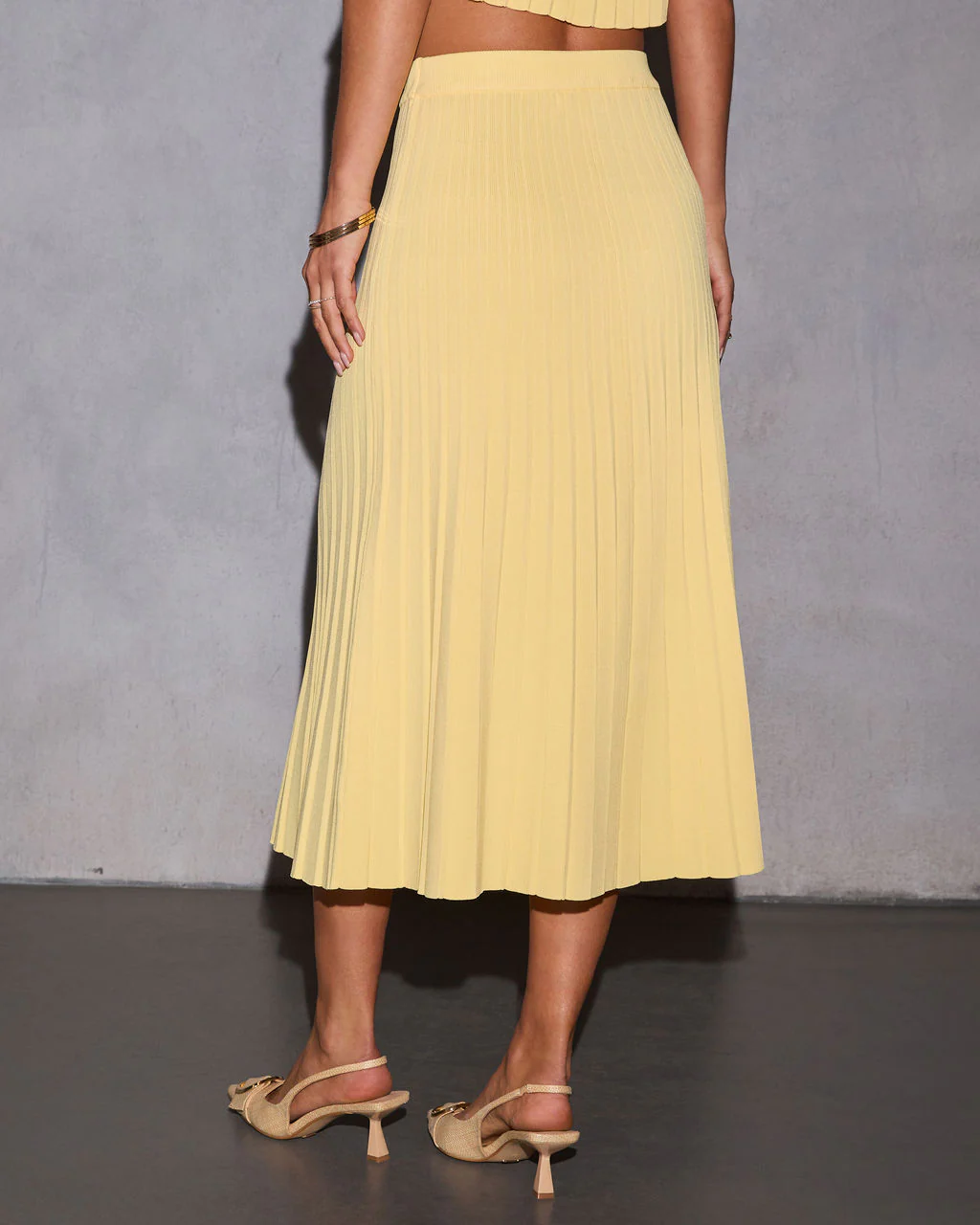 Hearts Desire Pleated Midi Skirt - Image 4