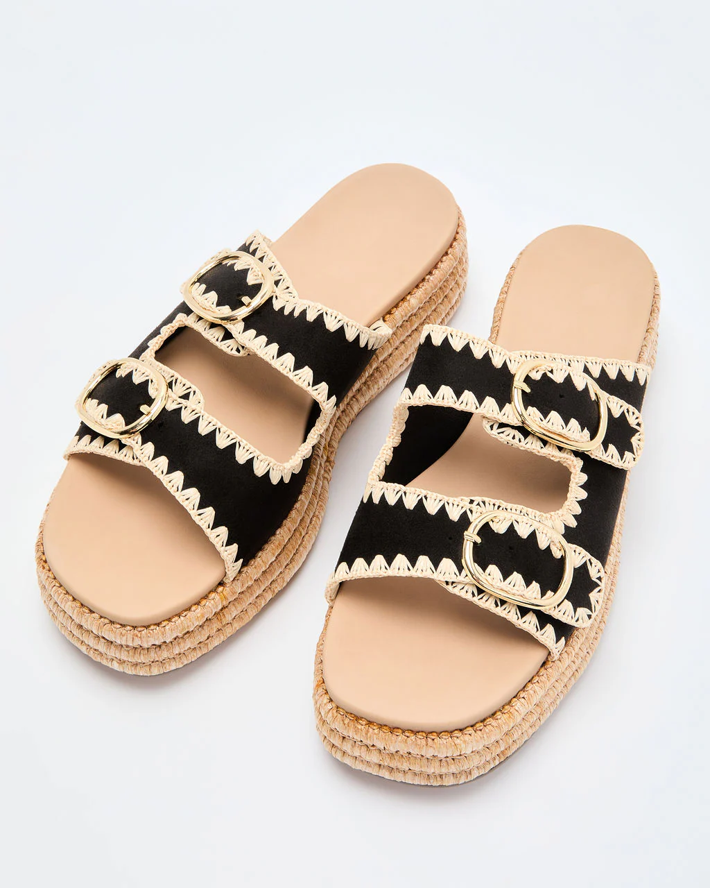 Heidi Woven Platform Sandals - Image 2