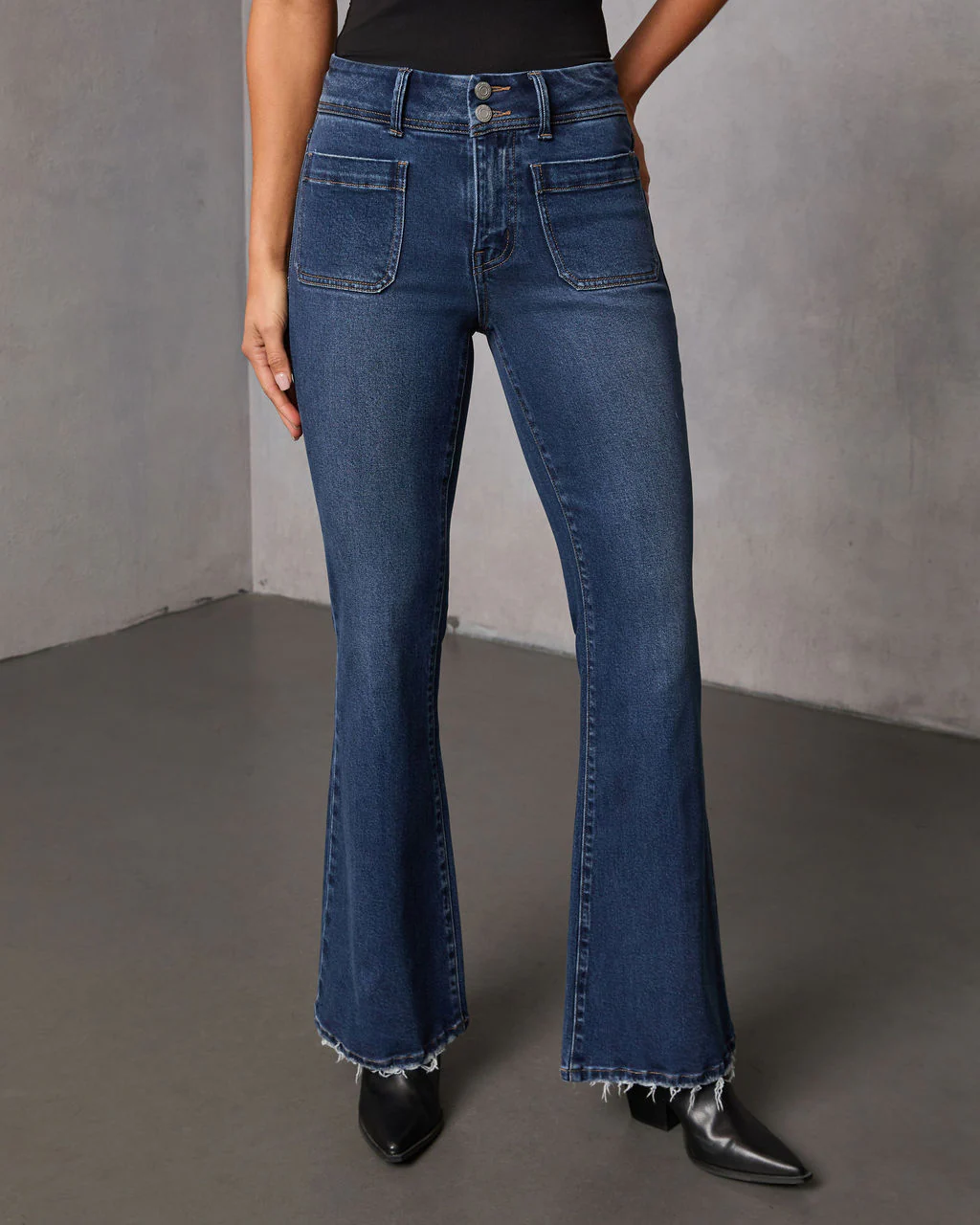 Helaine Stretch High Rise Flare Jeans - Image 2