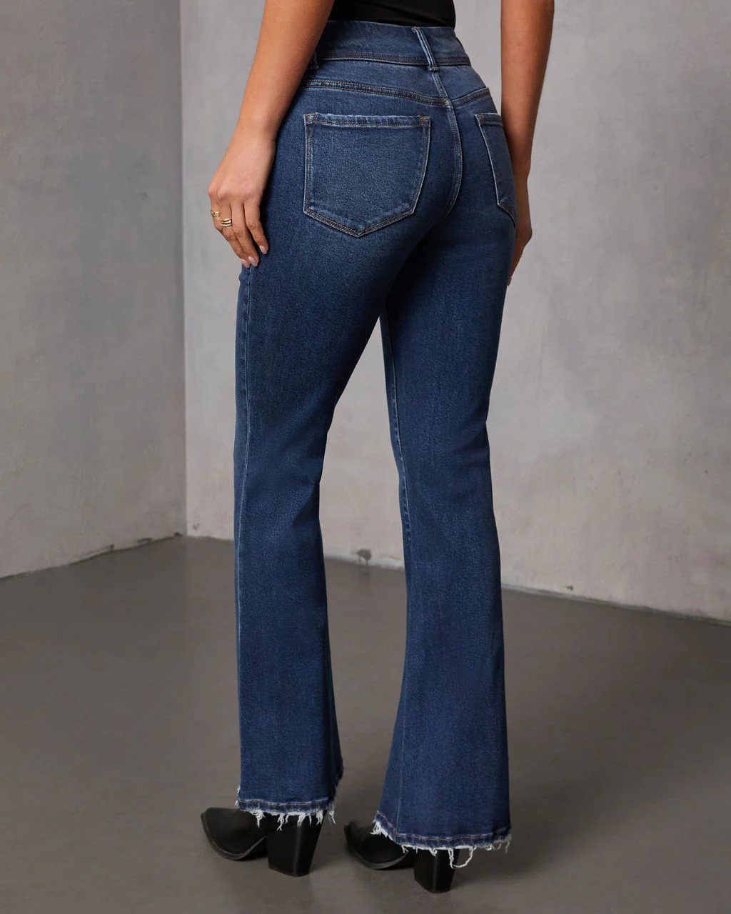 Helaine Stretch High Rise Flare Jeans - Image 4