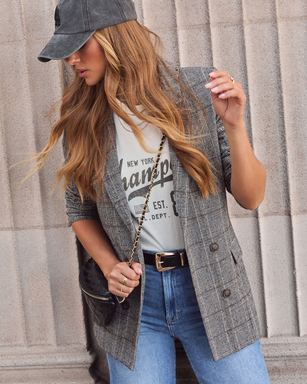 Helen Plaid Blazer - Image 3