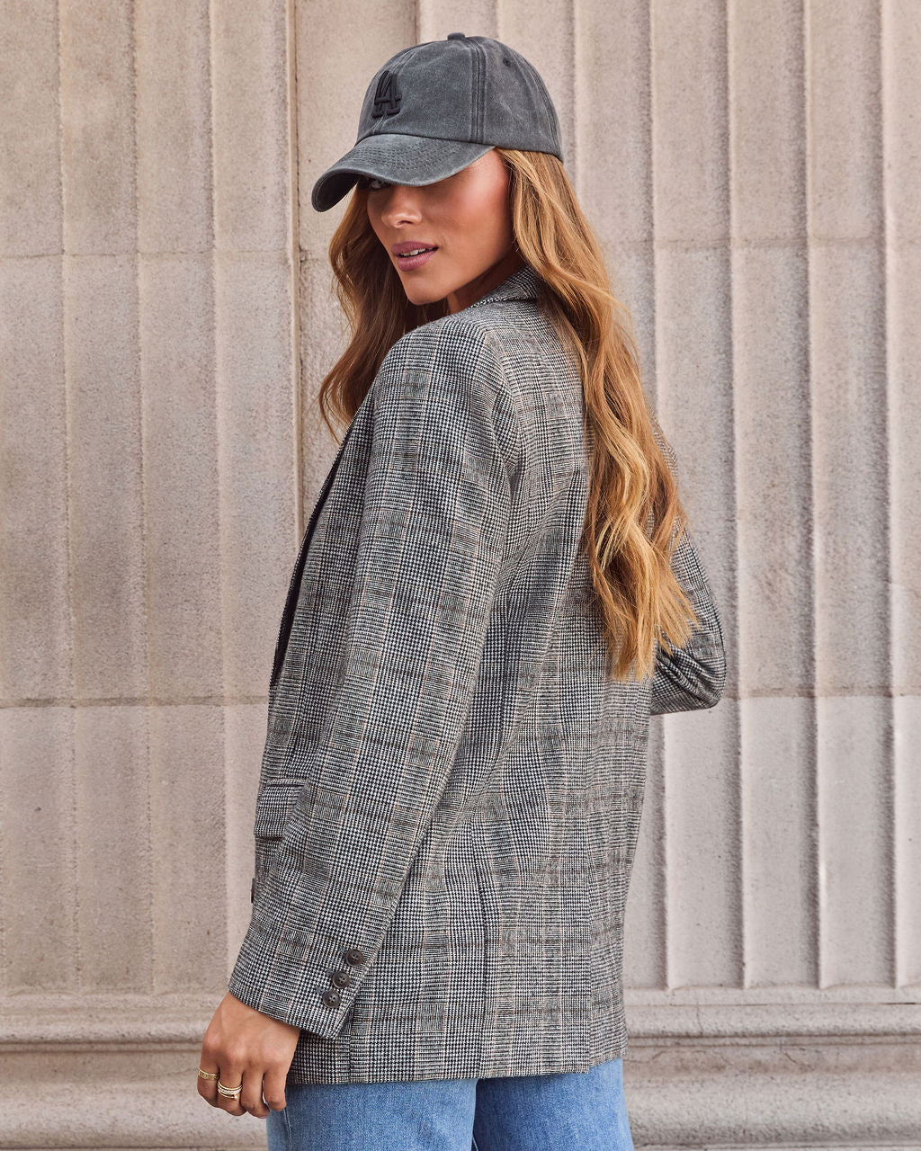 Helen Plaid Blazer - Image 4