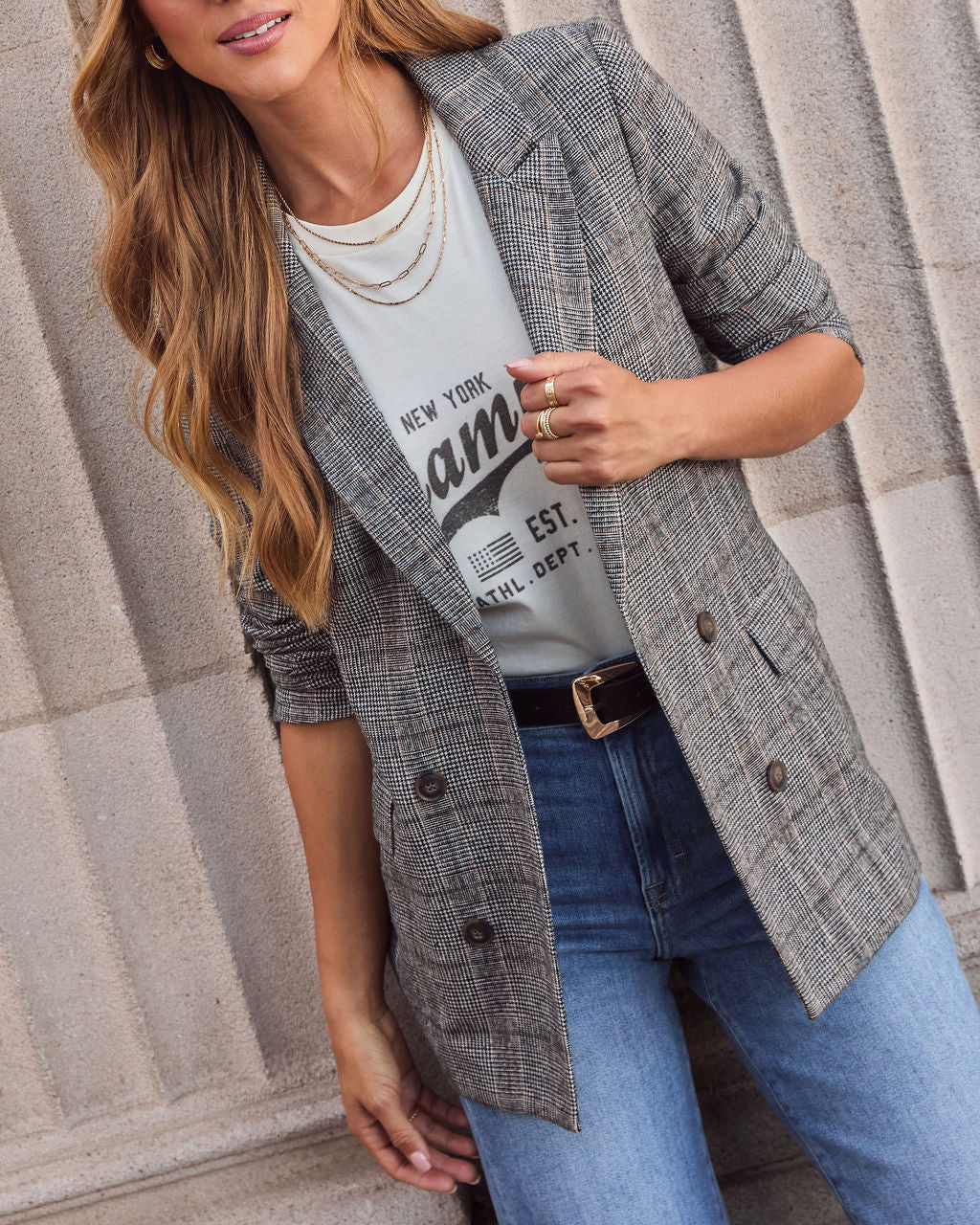 Helen Plaid Blazer - Image 5