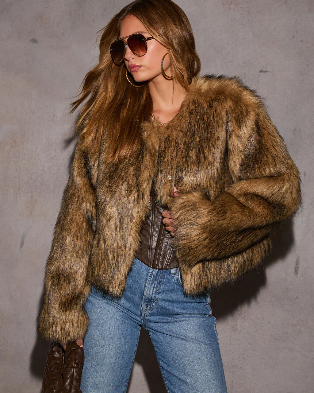 Hello Darling Faux Fur Coat - Image 5