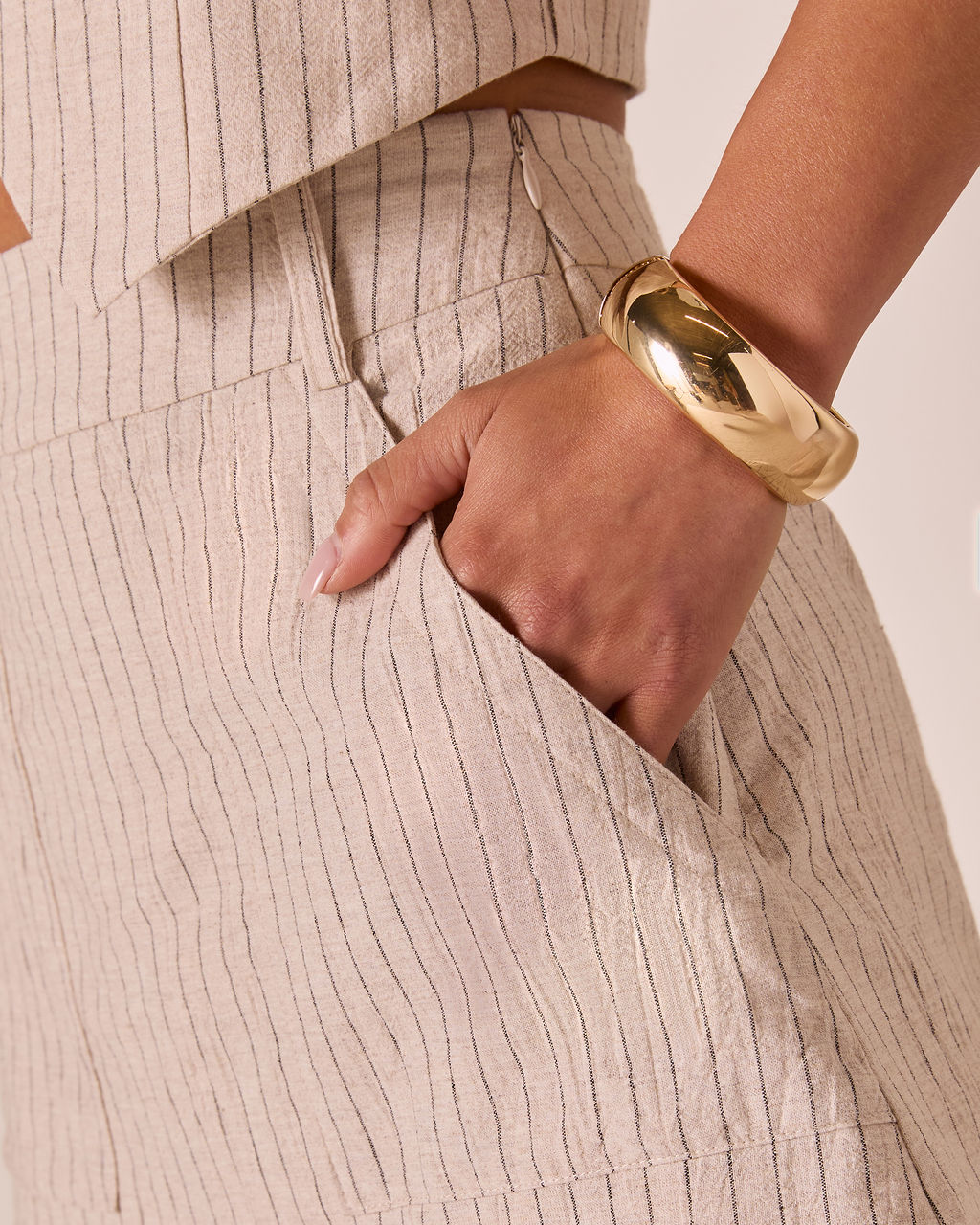 Henriette Pinstripe Mini Skort - Image 6