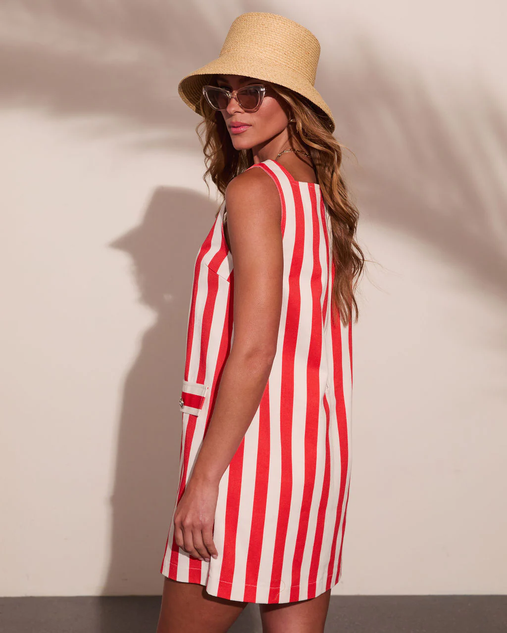 Heritage Tide Cotton Striped Shift Mini Dress - Image 4