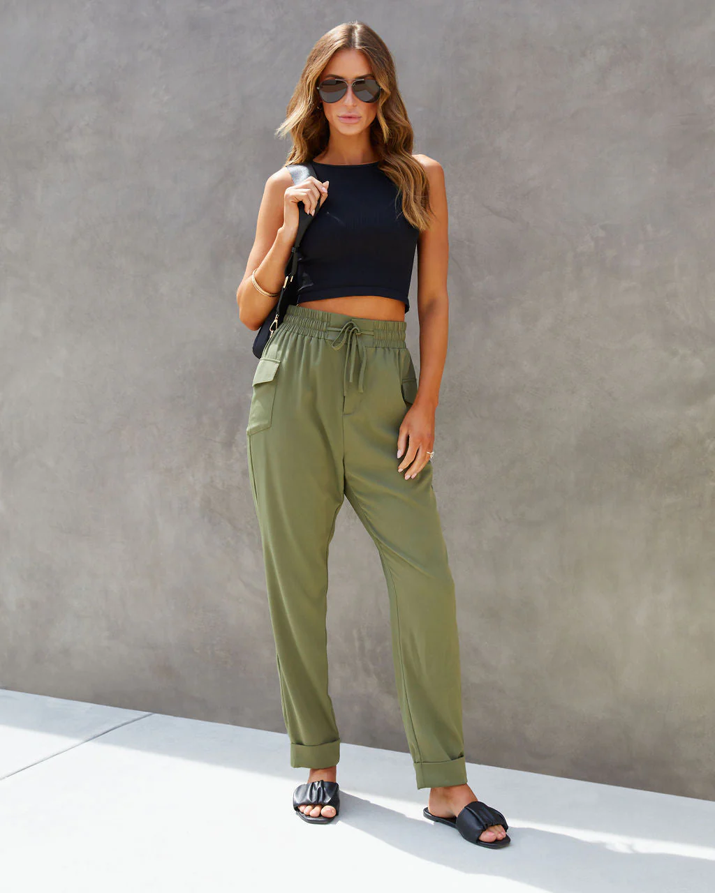 Hey Jane Drawstring Cargo Joggers - Image 4