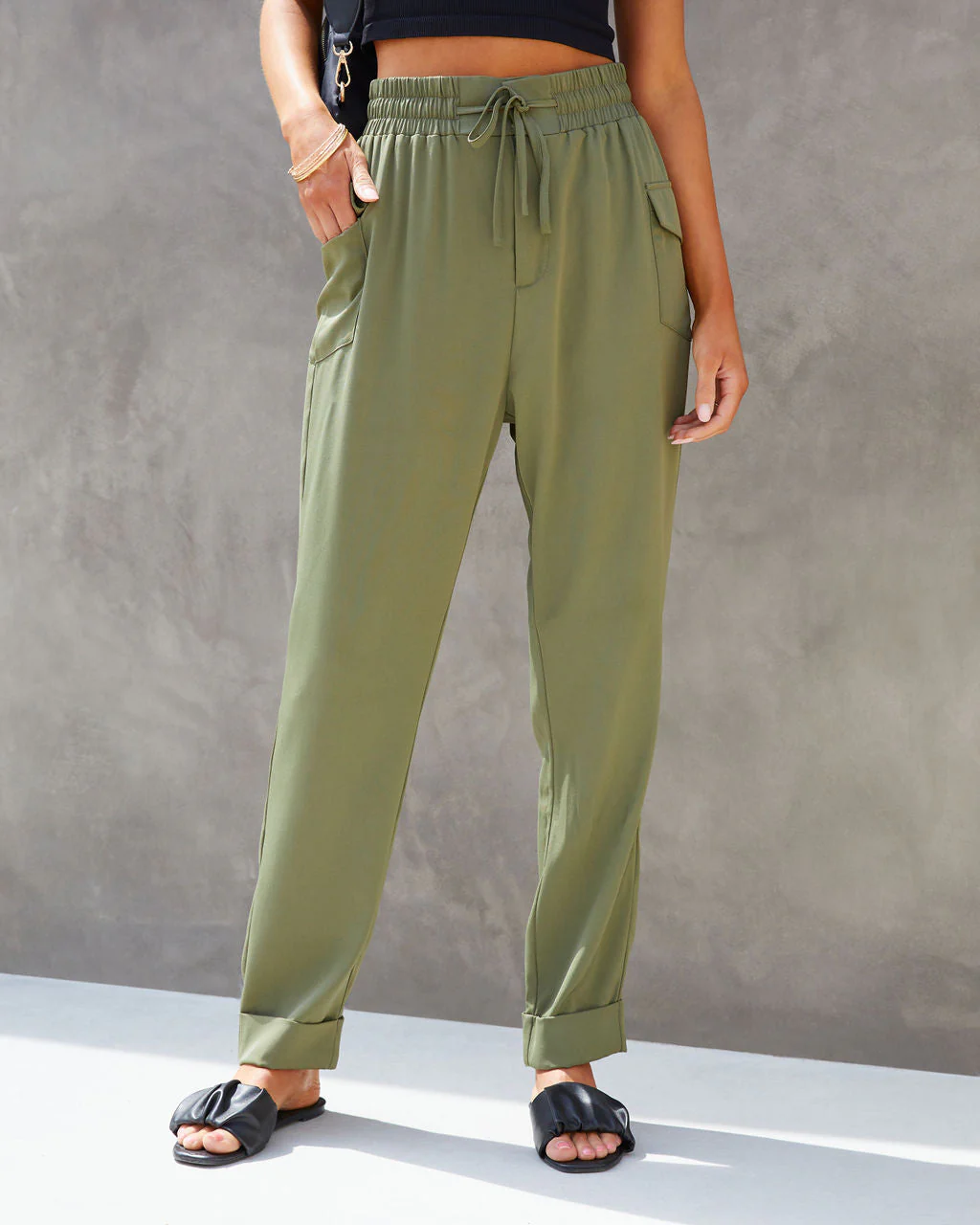 Hey Jane Drawstring Cargo Joggers - Image 5