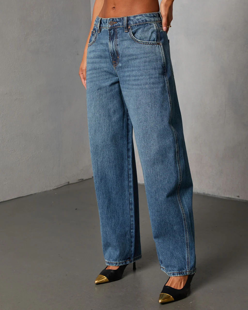 Brambelle Rigid High Rise Barrel Jeans - Image 3