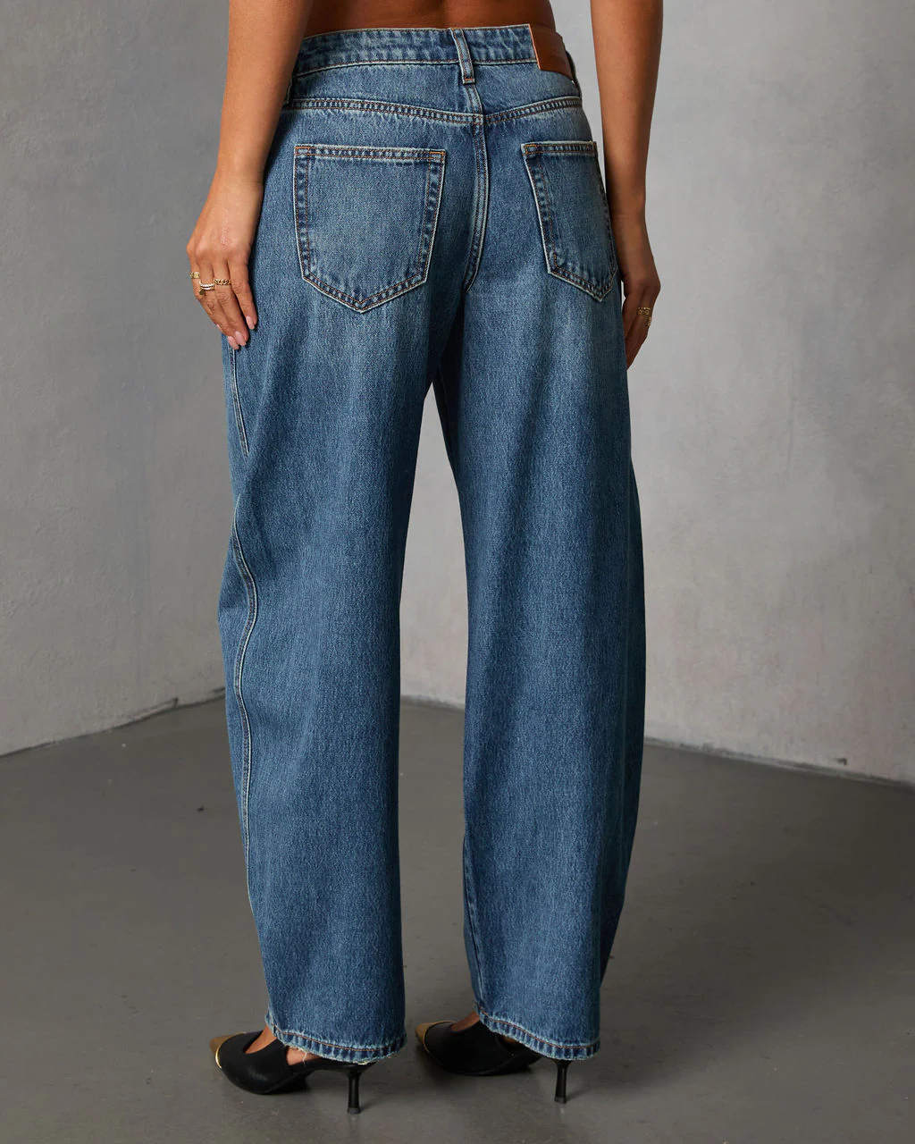 Brambelle Rigid High Rise Barrel Jeans - Image 4