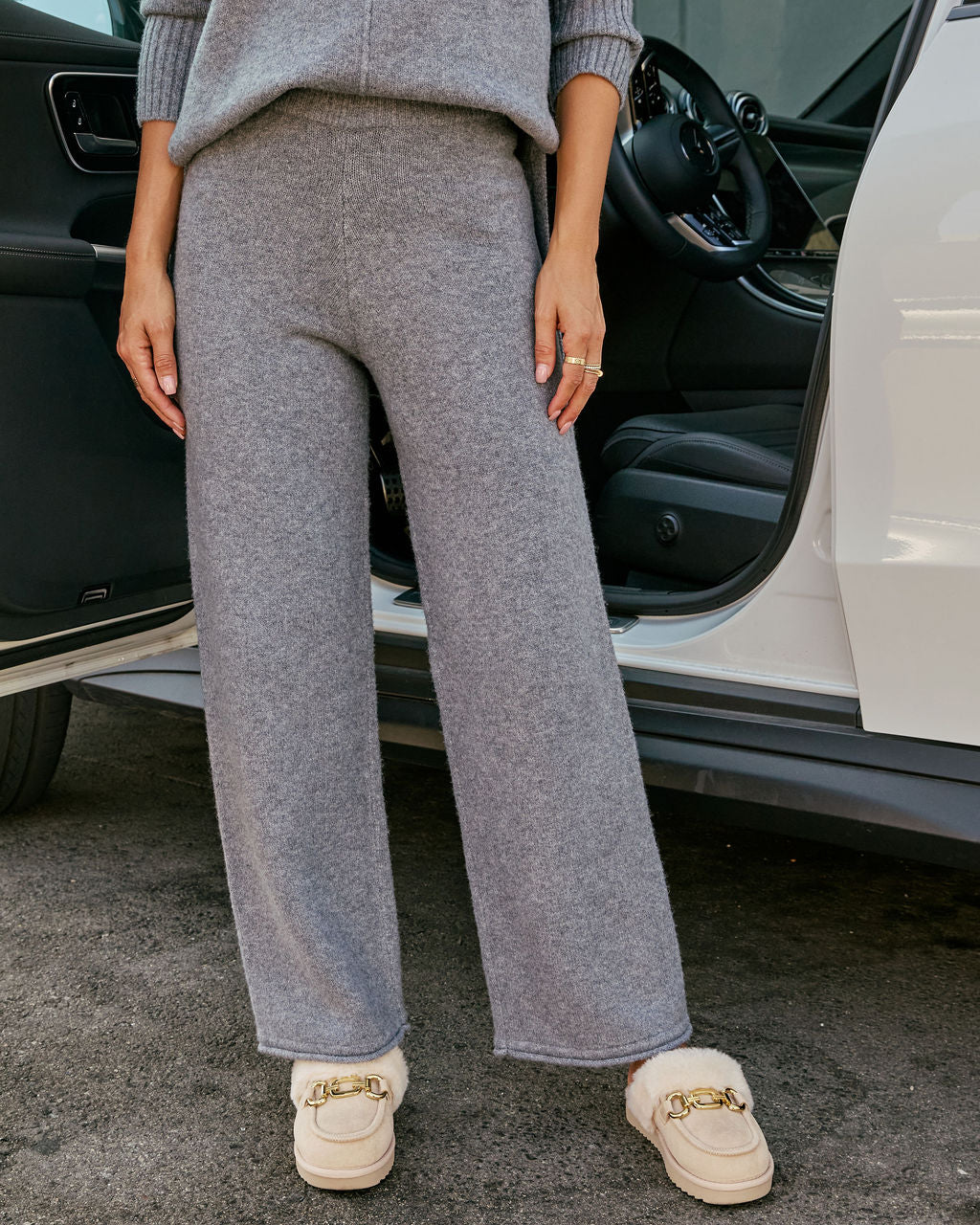 Reysa Ribbed Knit High Rise Pant - Image 2