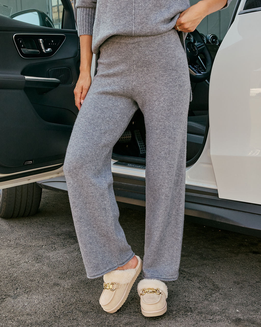 Reysa Ribbed Knit High Rise Pant - Image 3