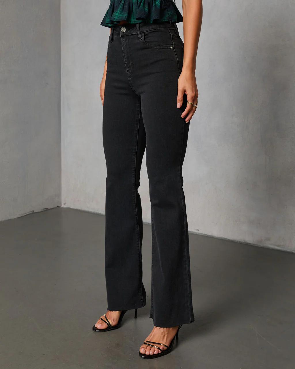 Gianah High Rise Super Stretch Flare Jeans - Image 3