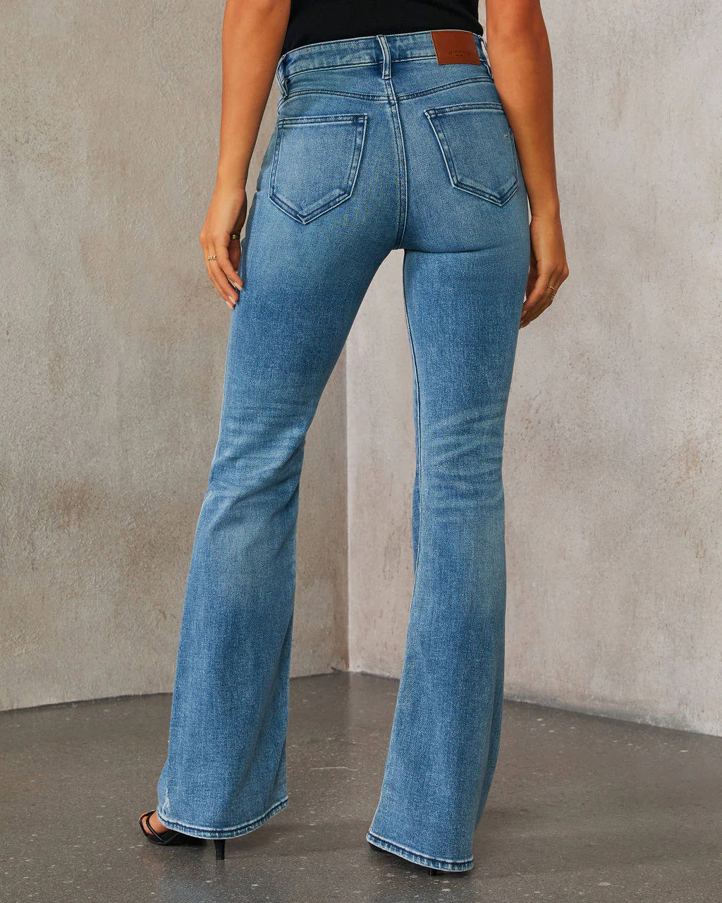Ayla Super Stretch High Rise Flare Jeans - Image 4