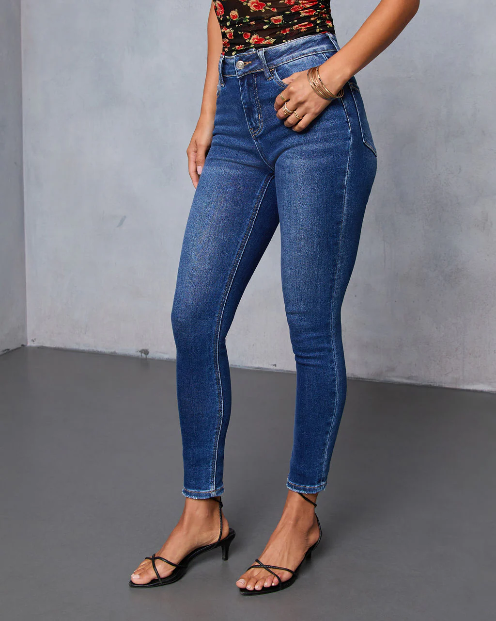 Perry Super Stretch High Rise Slim Leg Jeans - Image 3