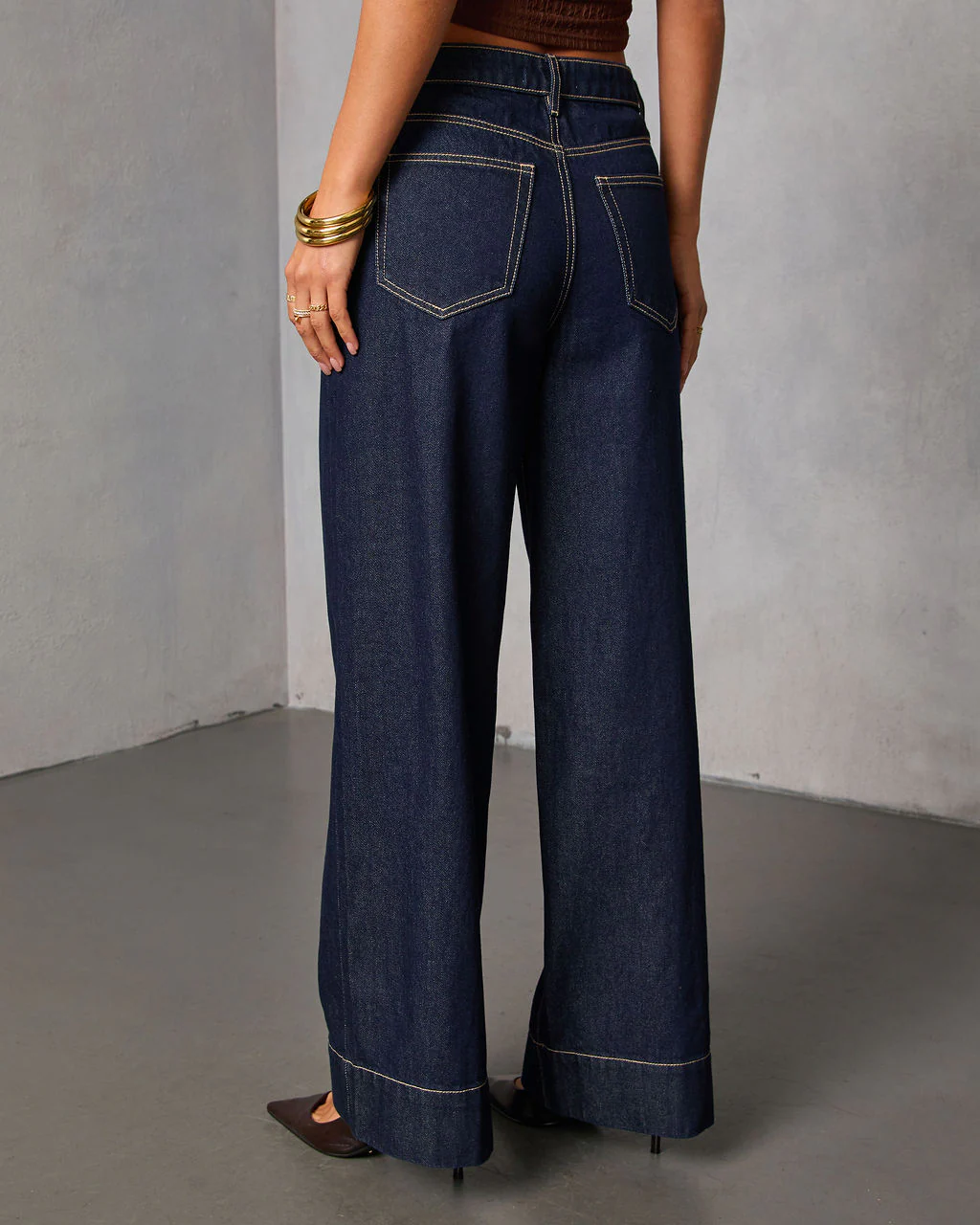 Weekend Plans Rigid High Rise Wide Leg Jeans - Image 4
