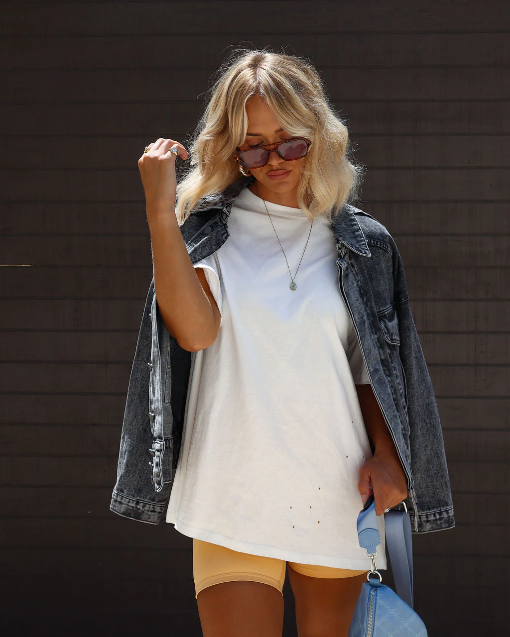 His Cotton Oversized Tee - Image 13