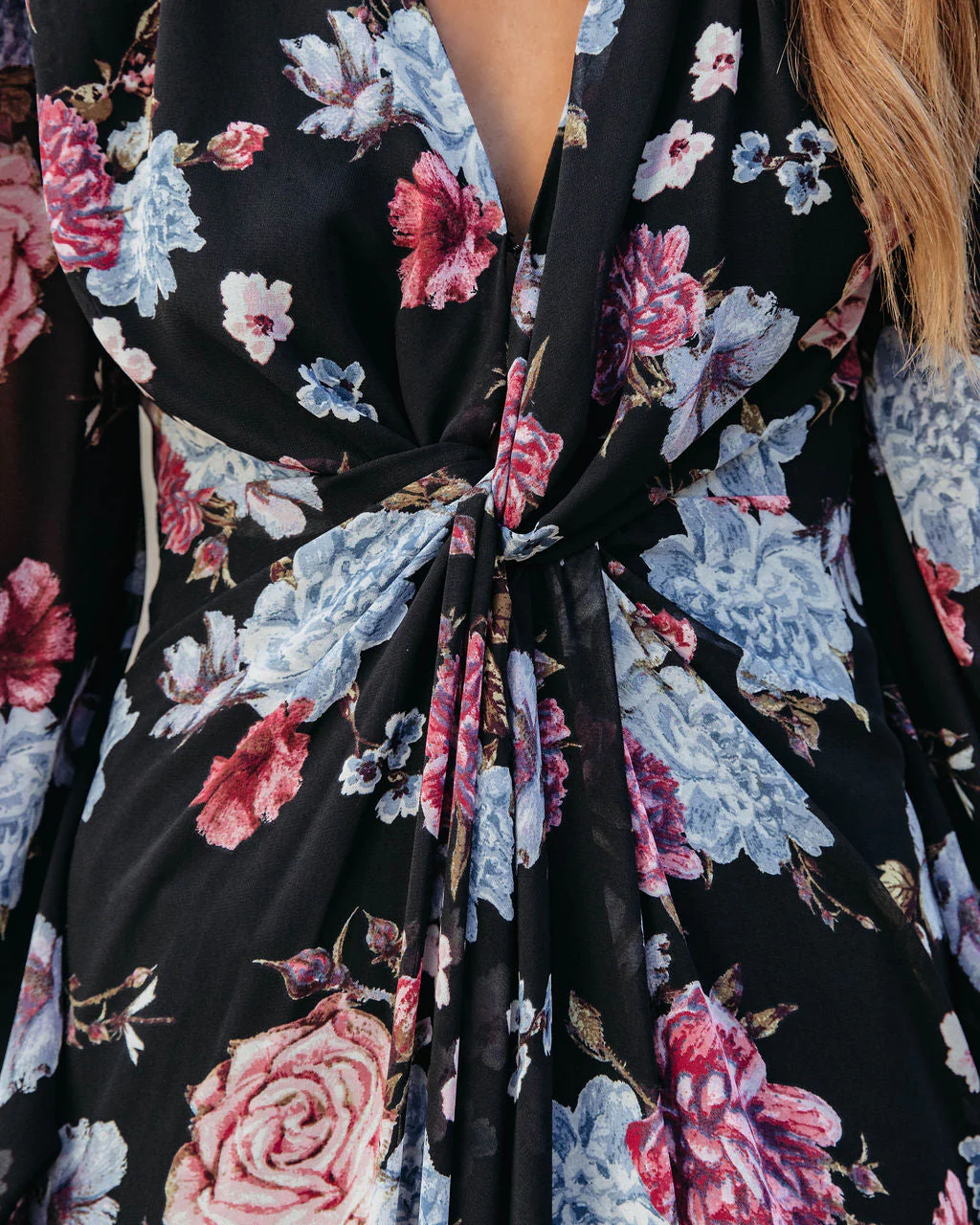 Holley Floral Twist Front Maxi Dress - Image 2