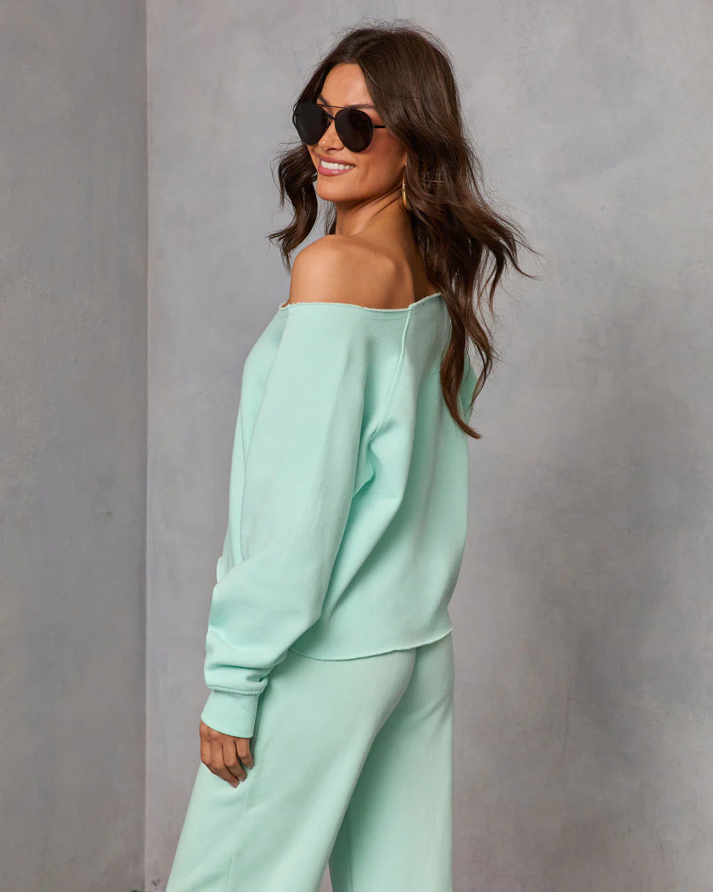 Homebody Honey Off Shoulder Sweatshirt - Image 10