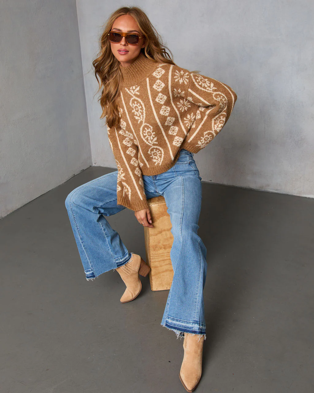 Homebody Season Abstract Sweater - Image 5