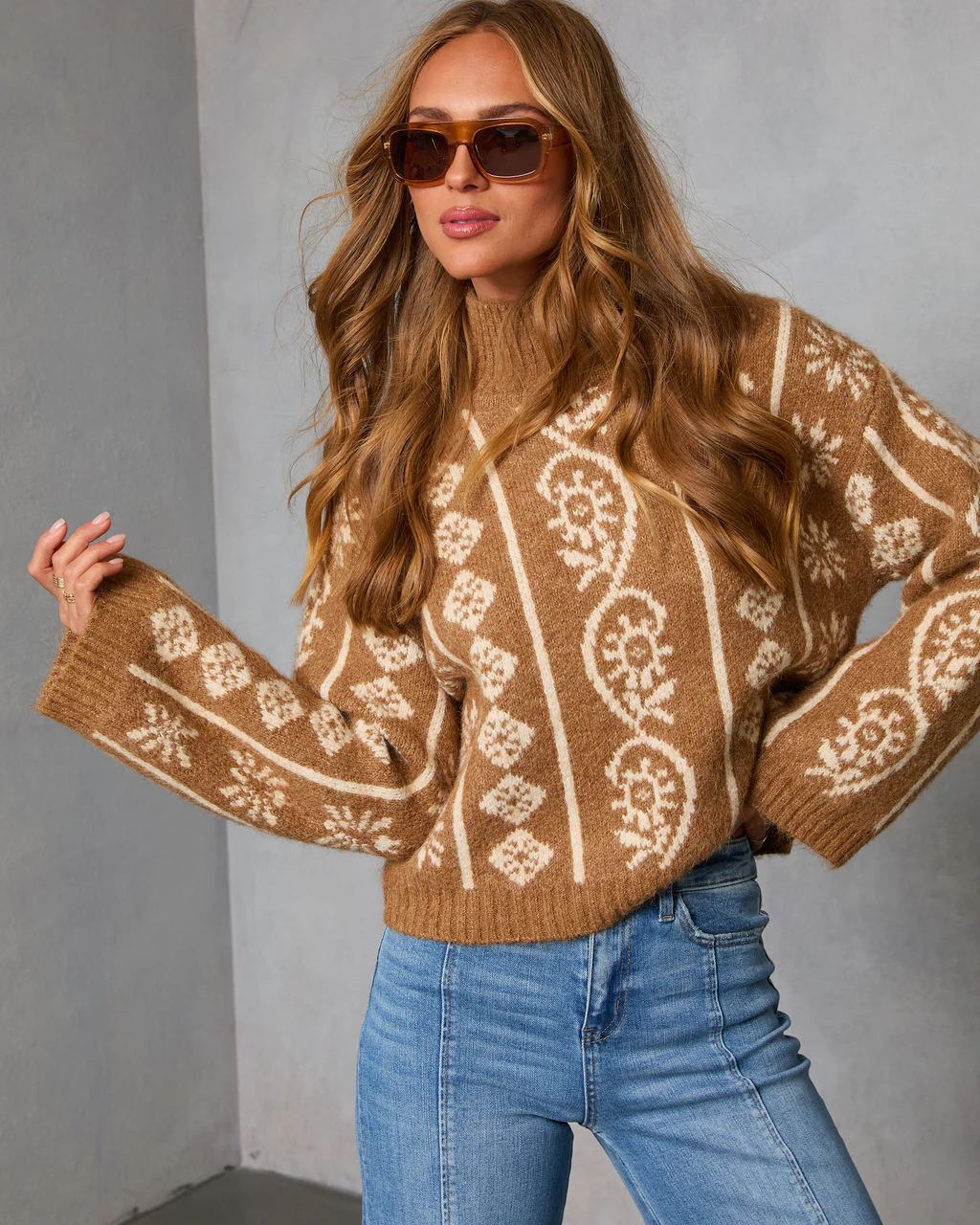 Homebody Season Abstract Sweater - Image 6
