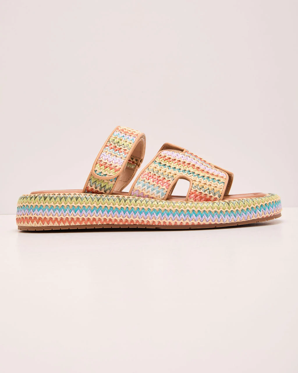 Honey Coast Colorful Striped Woven Sandals - Image 5