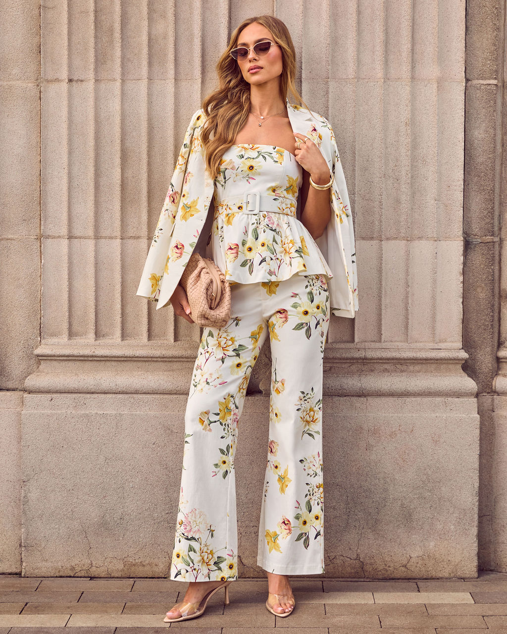 Honey Morning Floral Print Blazer - Image 2