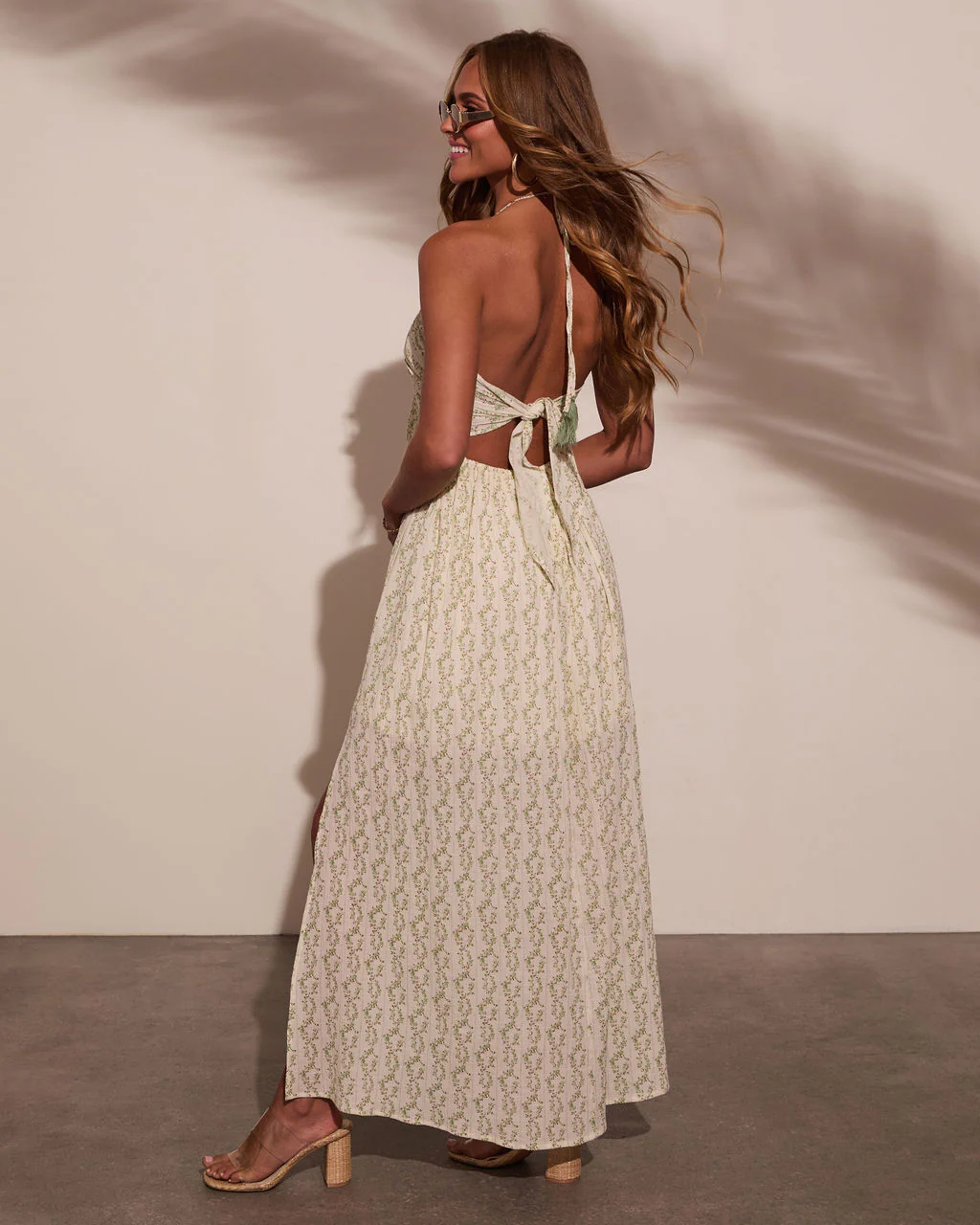 Honolulu Halter Tropical Print Maxi Dress - Image 10