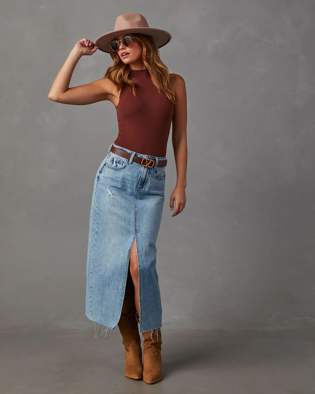 Hunter Sleeveless Mock Neck Knit Bodysuit - Image 14