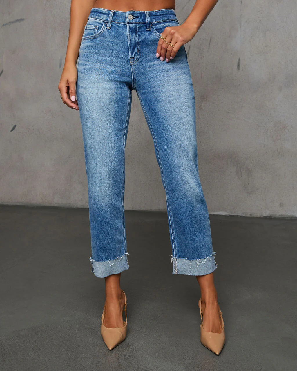 Huntley Cropped Straight Leg Denim - Image 5