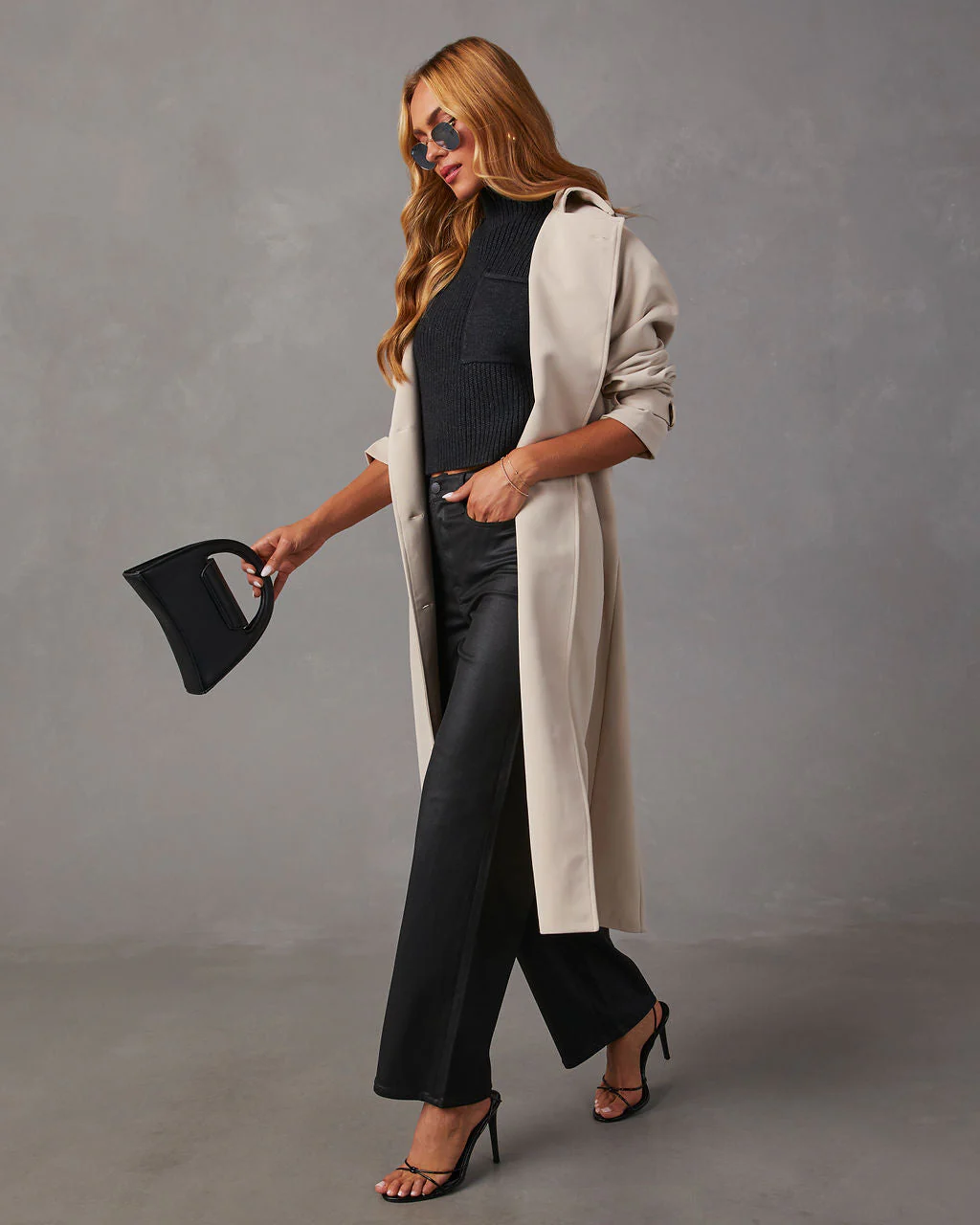 VICI Icon Coated High Rise Straight Jeans - Image 6