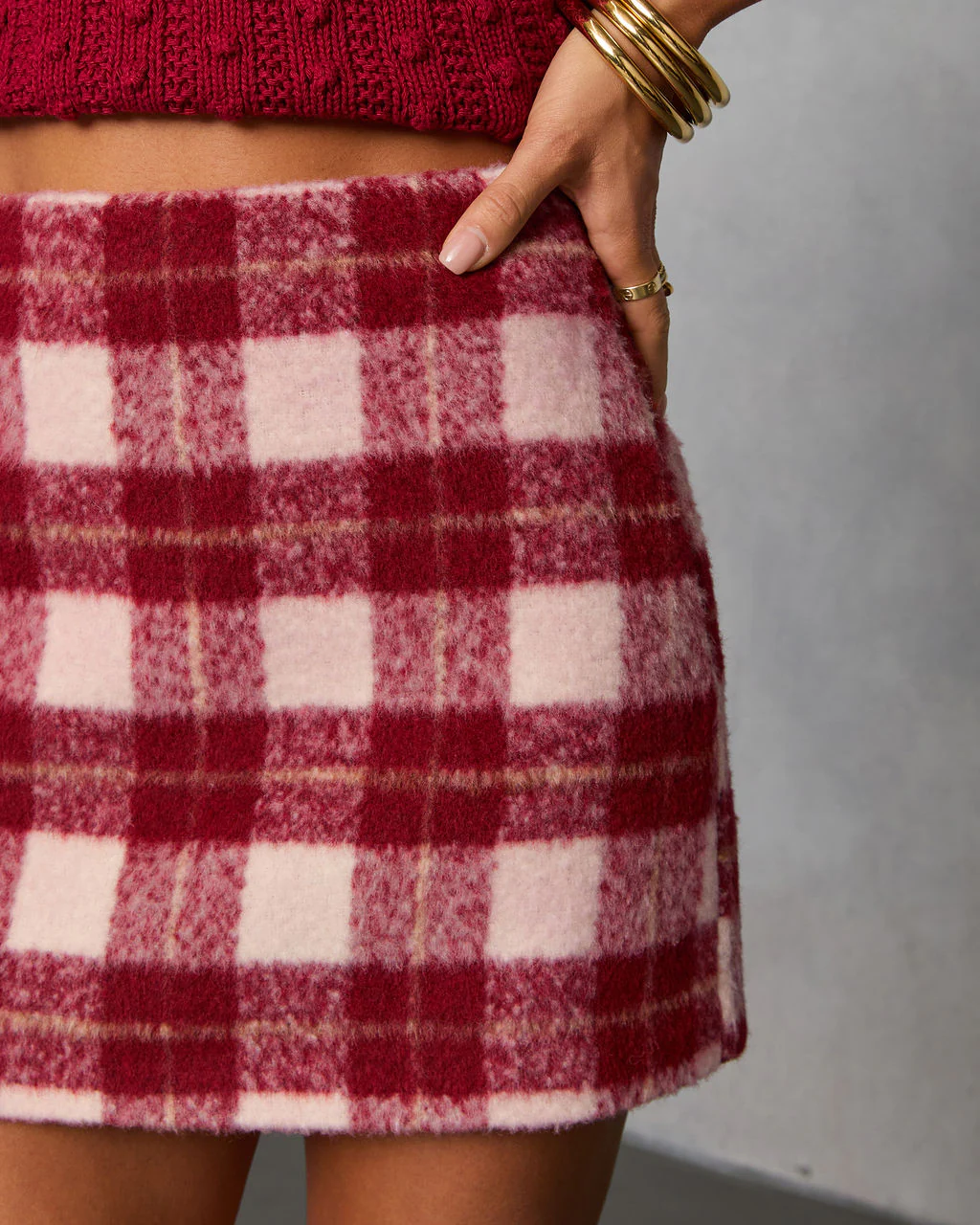 Imara Plaid Mini Skirt - Image 12