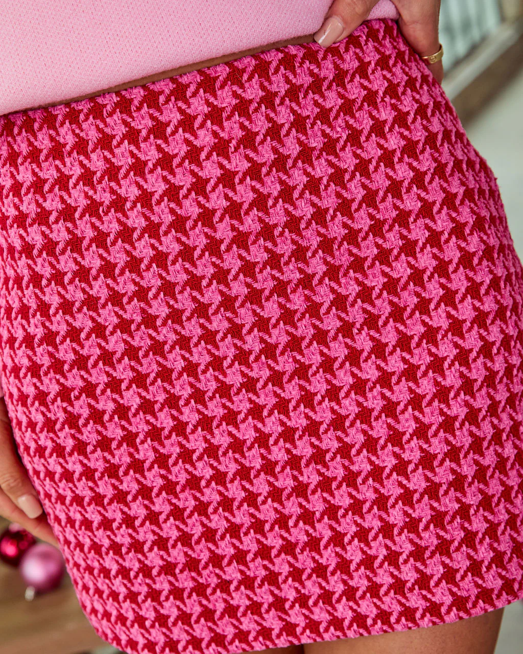 Imara Plaid Mini Skirt - Image 6