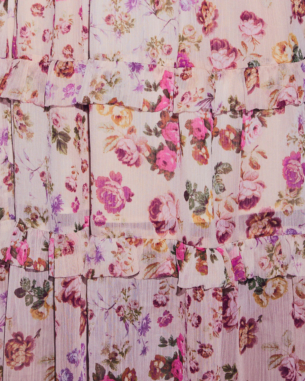 Imelda Floral Chiffon A-Line Midi Dress - Image 6