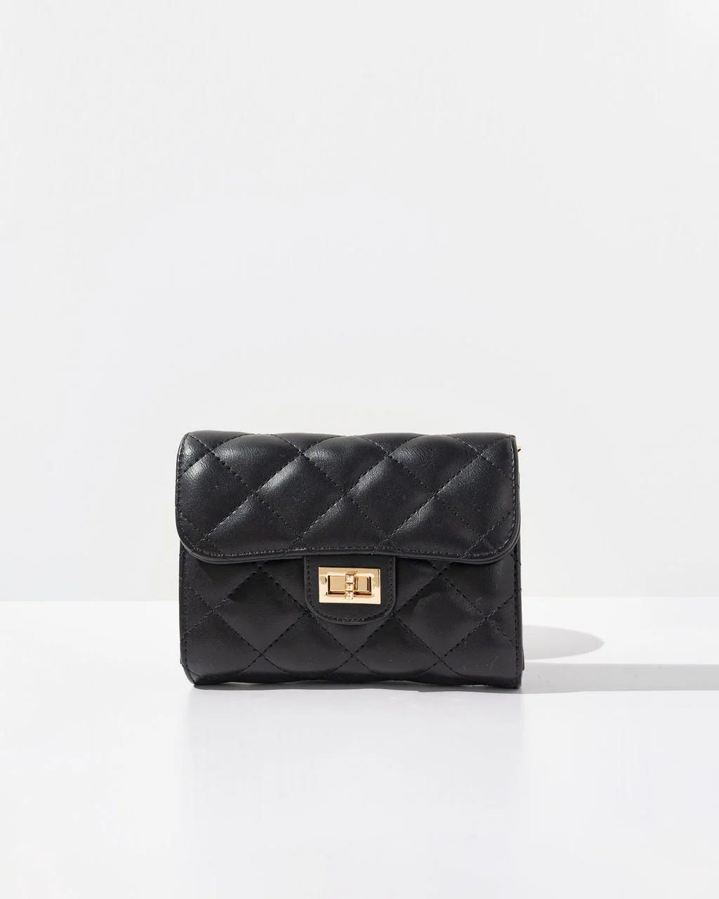 Impulse Quilted Faux Leather Crossbody Clutch - Image 3