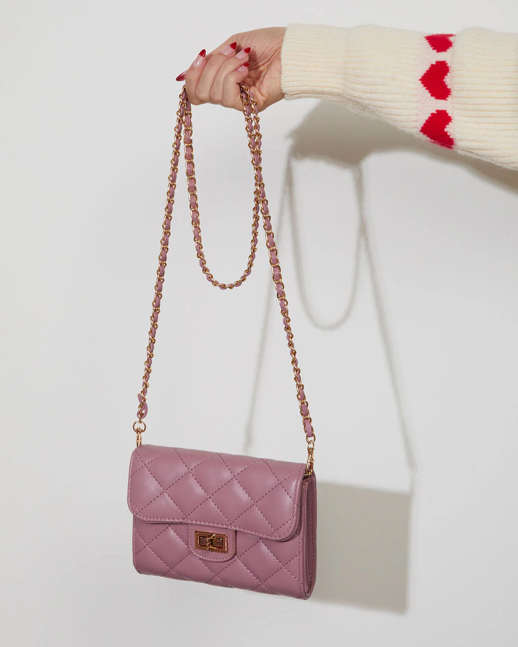 Impulse Quilted Faux Leather Crossbody Clutch - Image 7