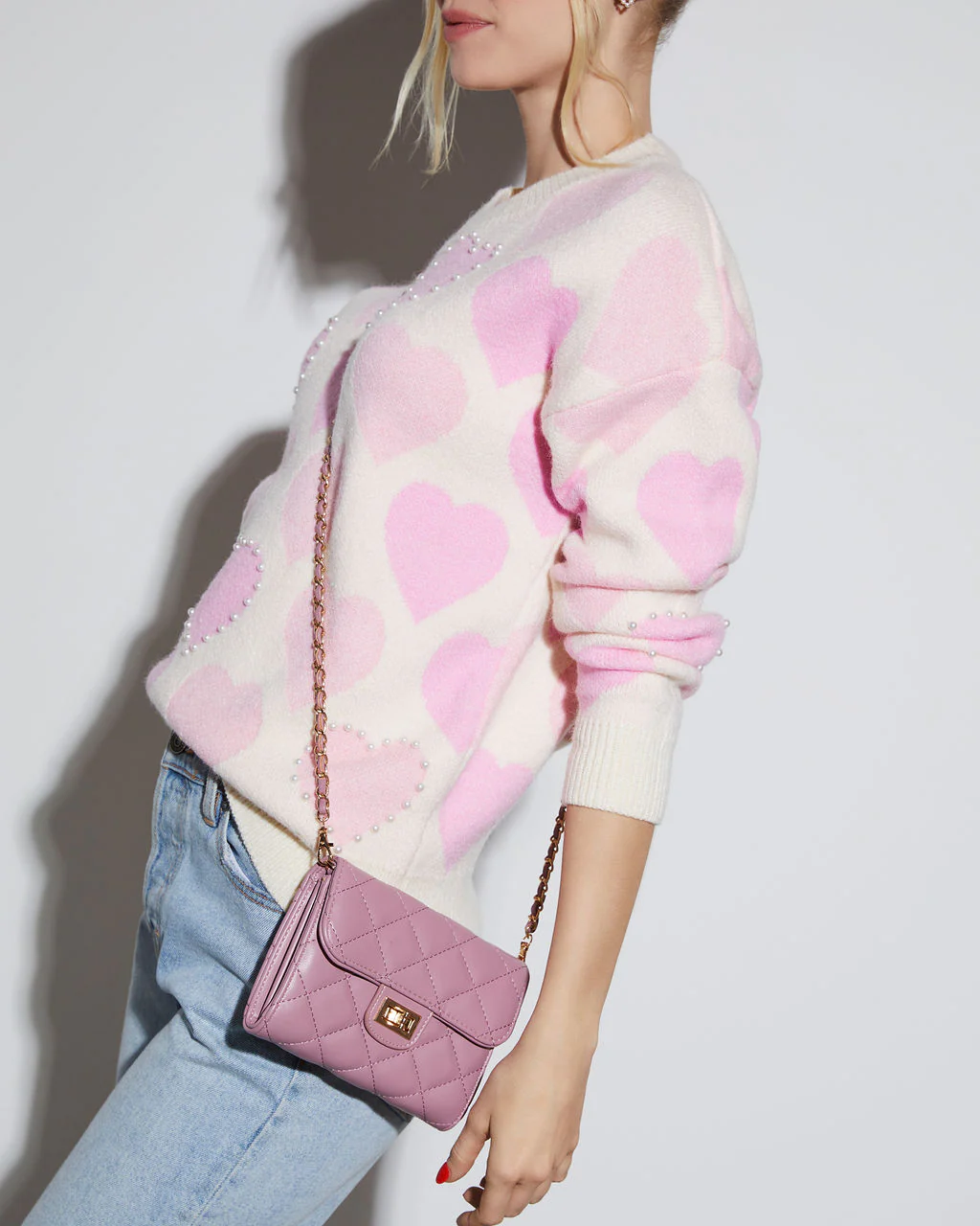 Impulse Quilted Faux Leather Crossbody Clutch - Image 8