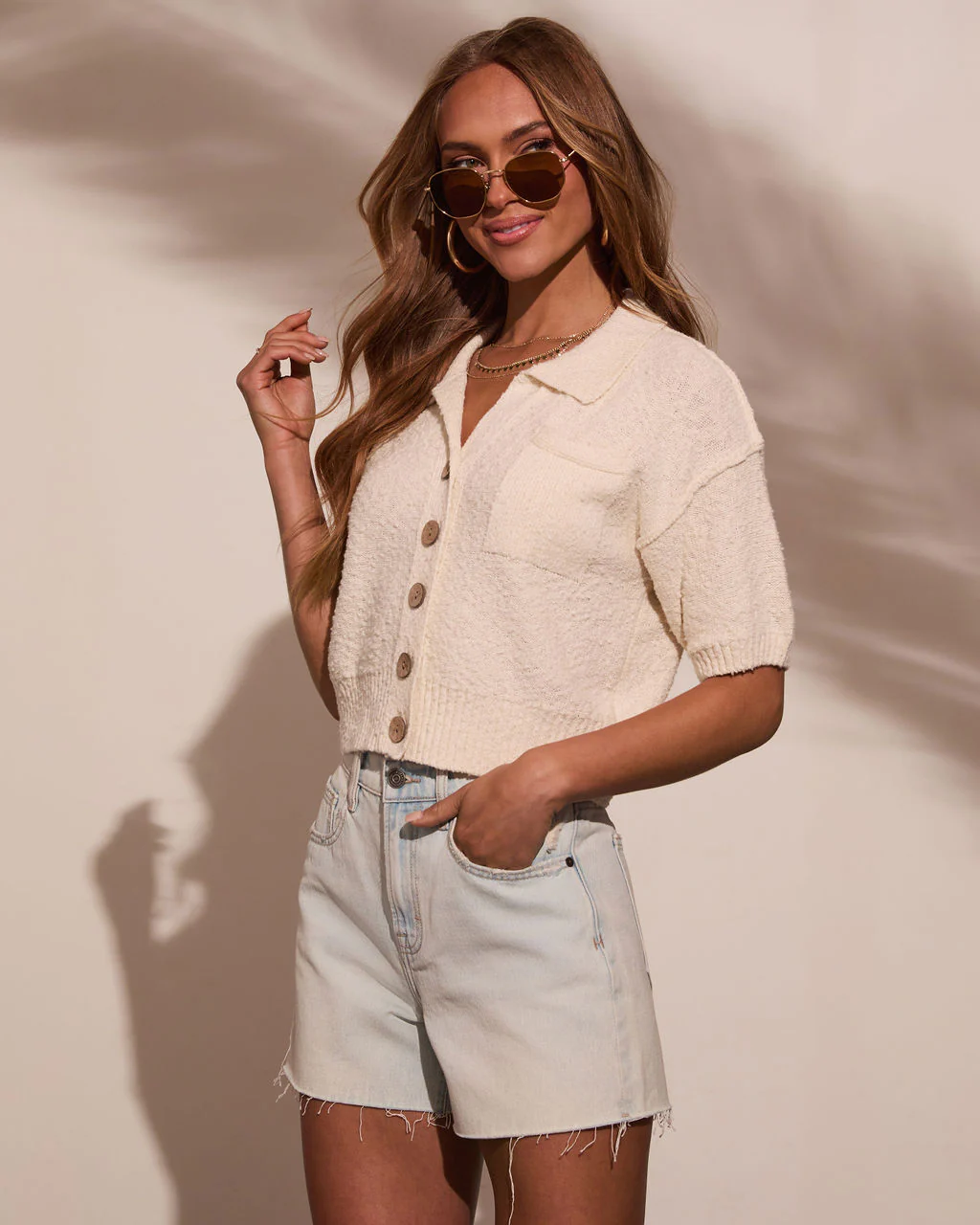 In My Dreams Curled Knit Top - Image 3
