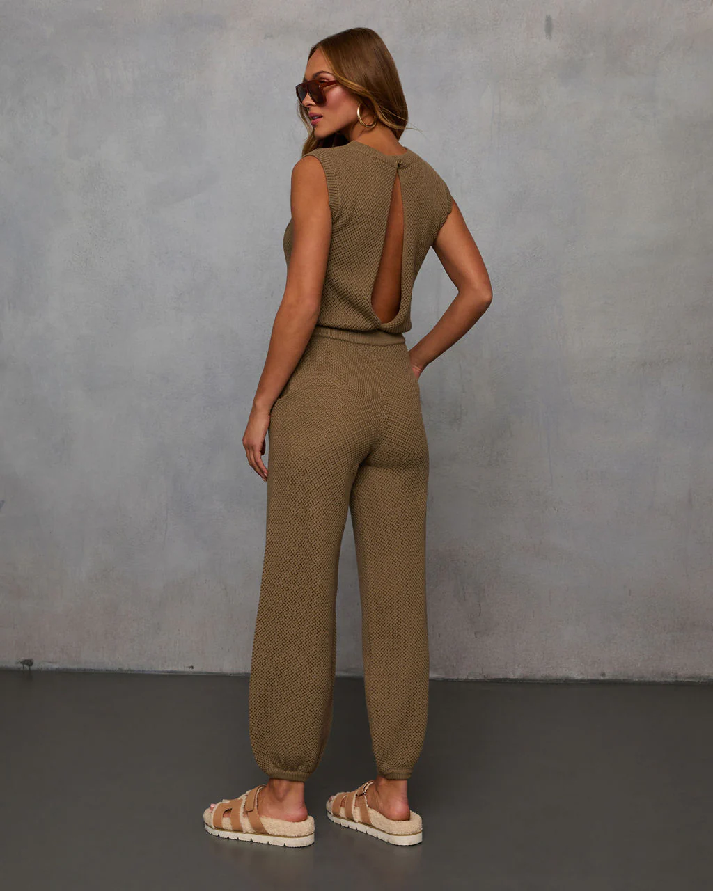 In The Feels Knit Drawstring Jumpsuit - Image 4