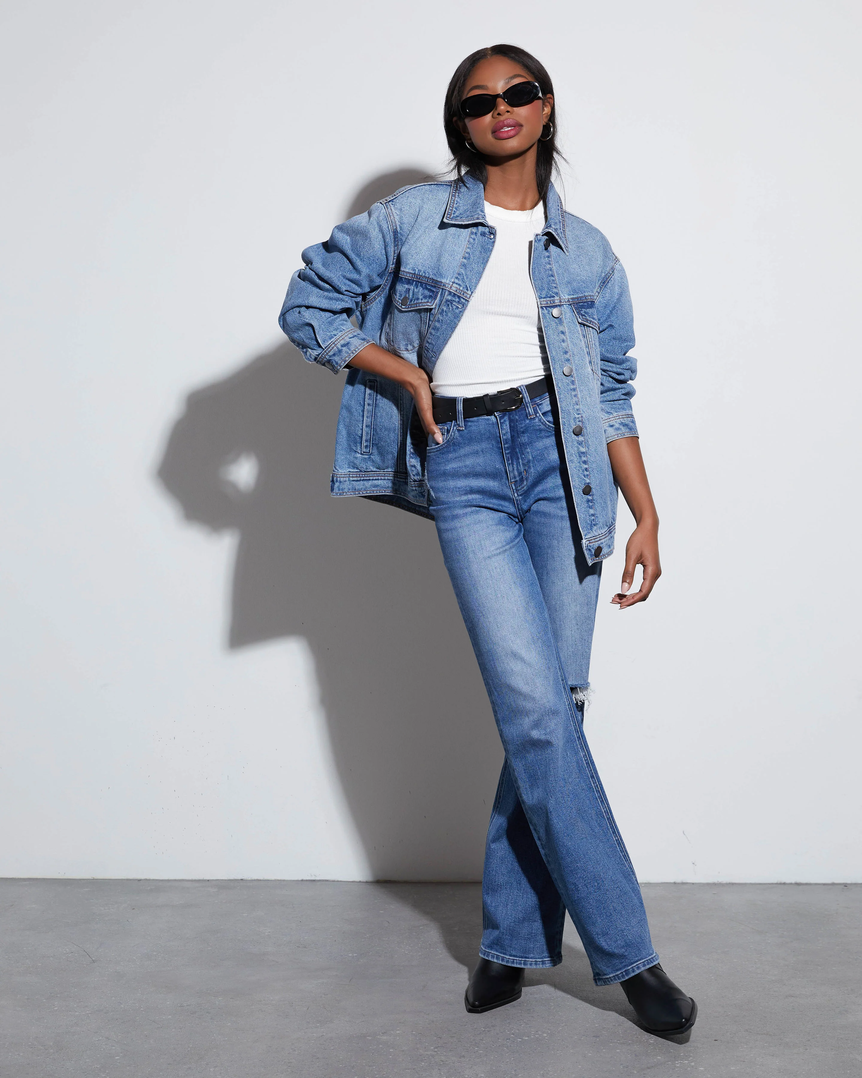 Influencer Oversized Denim Jacket - Image 13