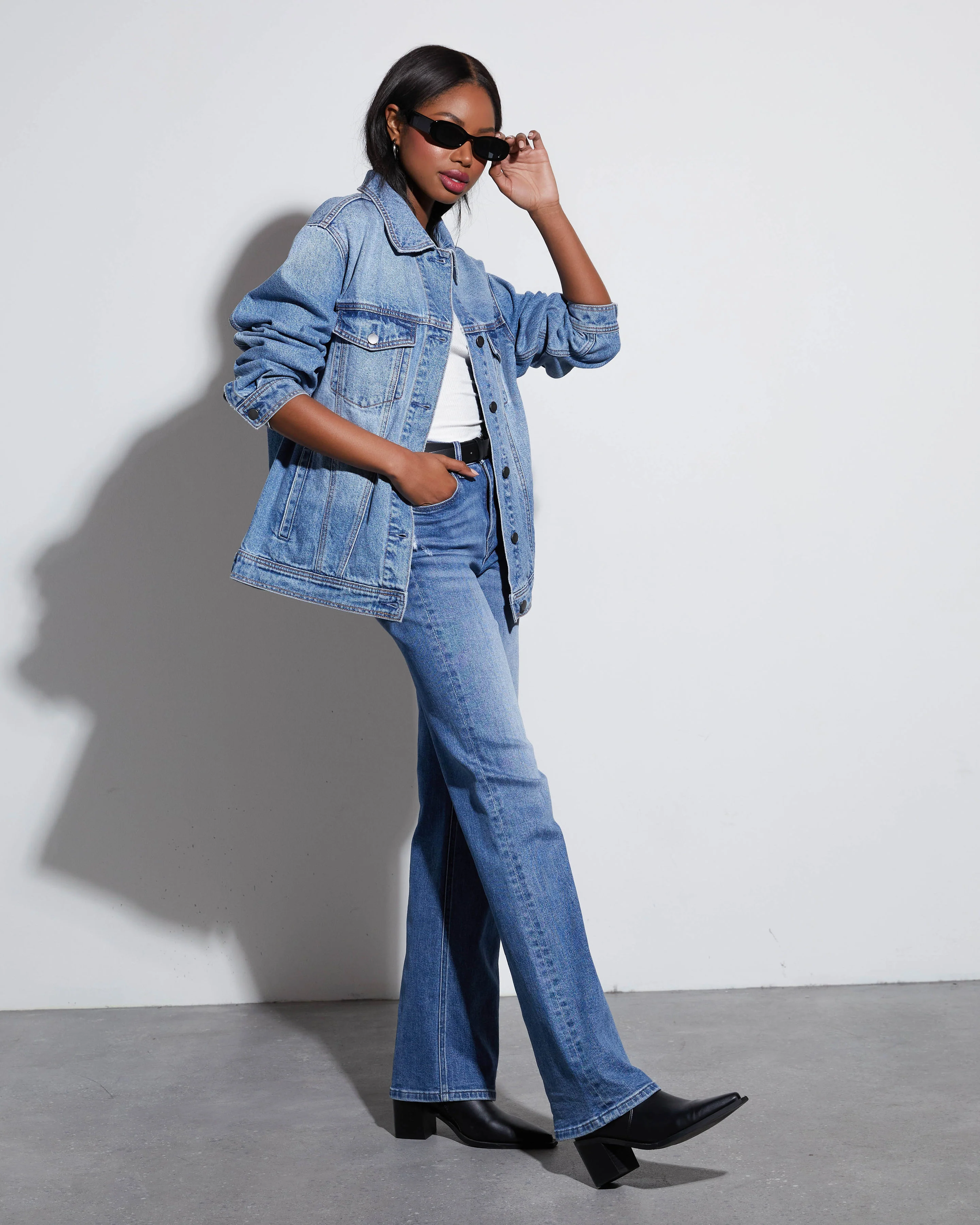Influencer Oversized Denim Jacket - Image 16