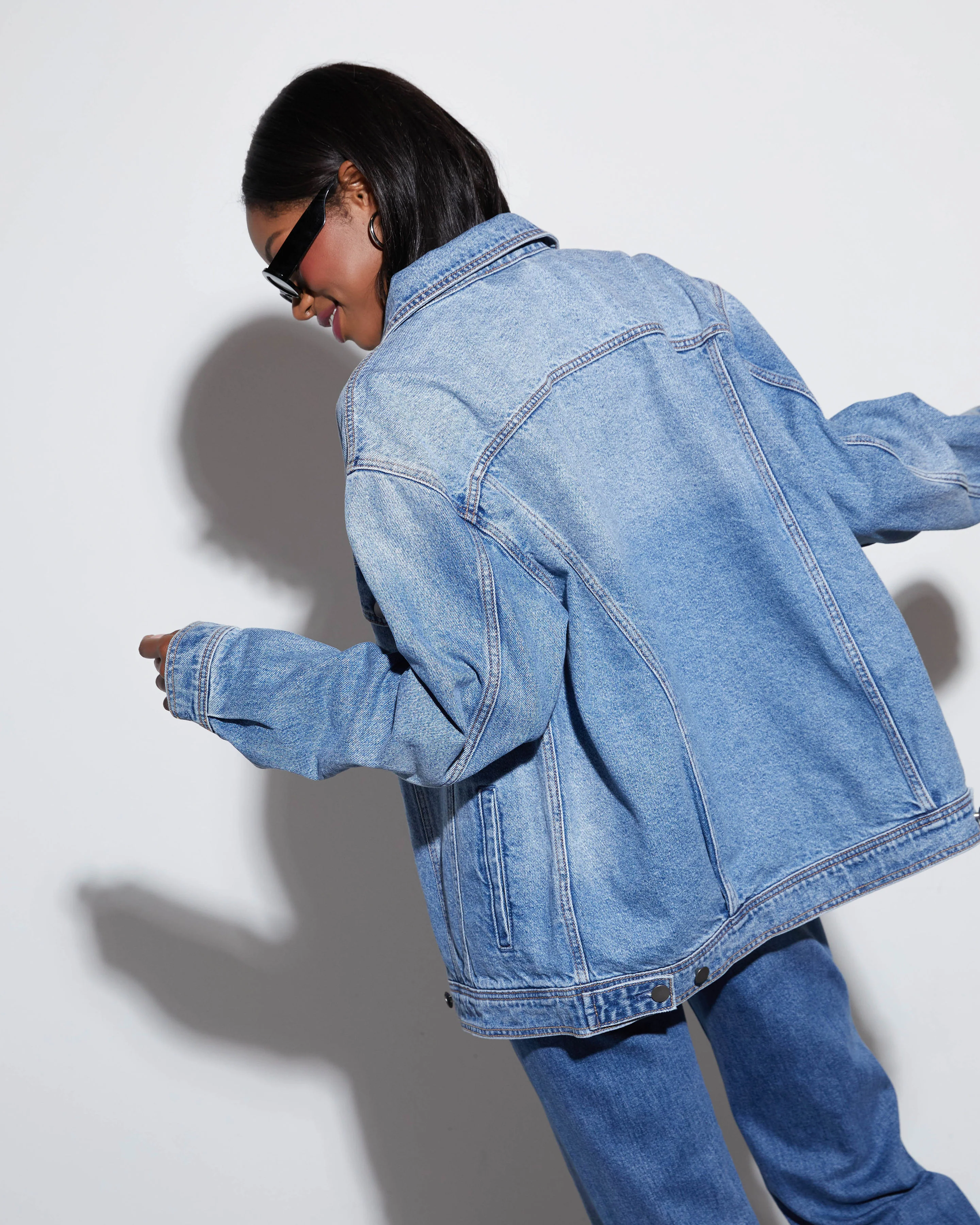 Influencer Oversized Denim Jacket - Image 17