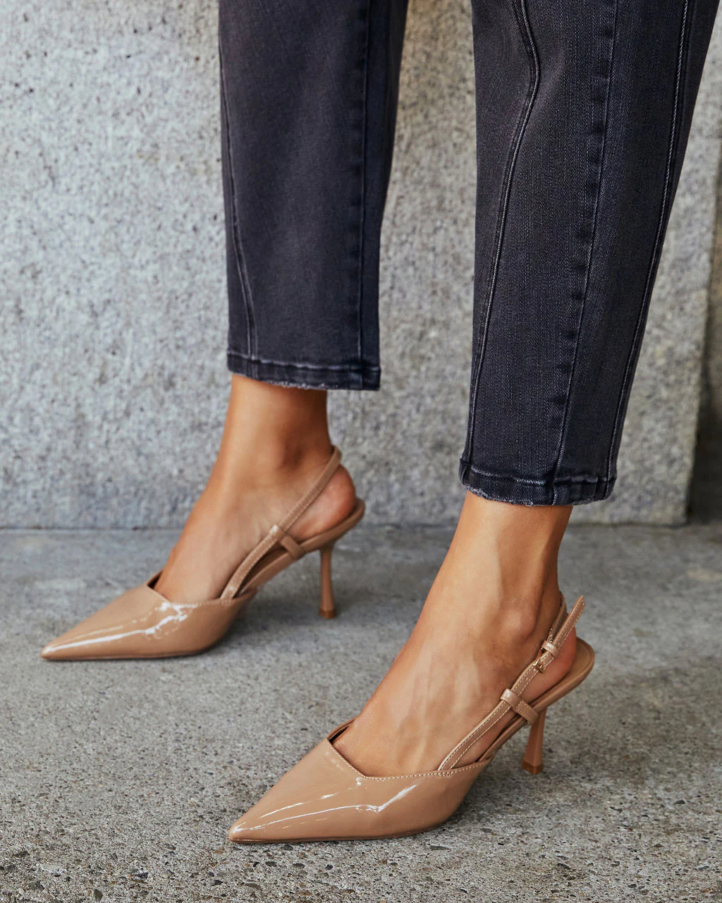 Isabel Pointed Toe Slingback Heels - Image 7