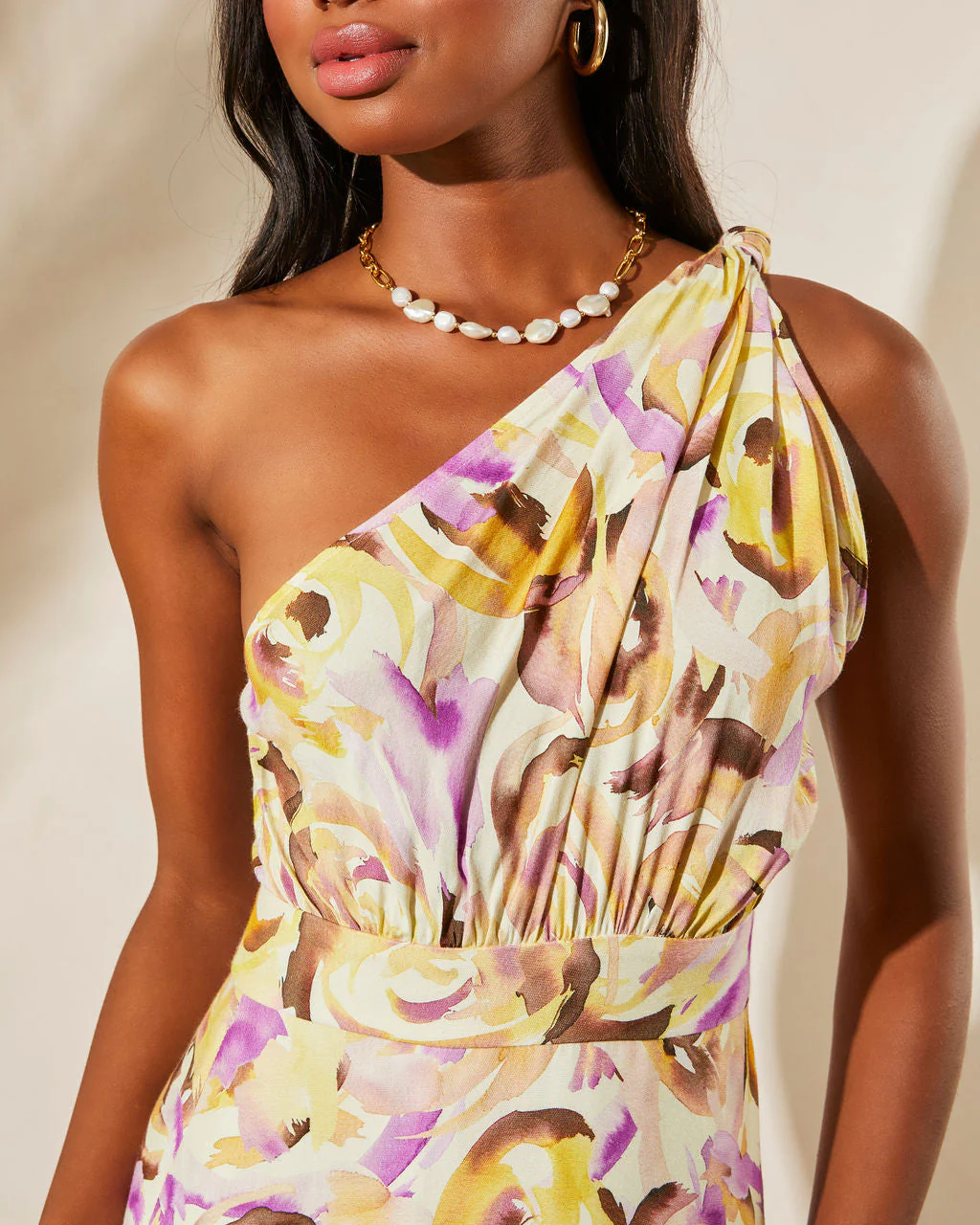 Isidore One Shoulder Tiered Midi Dress - Image 3