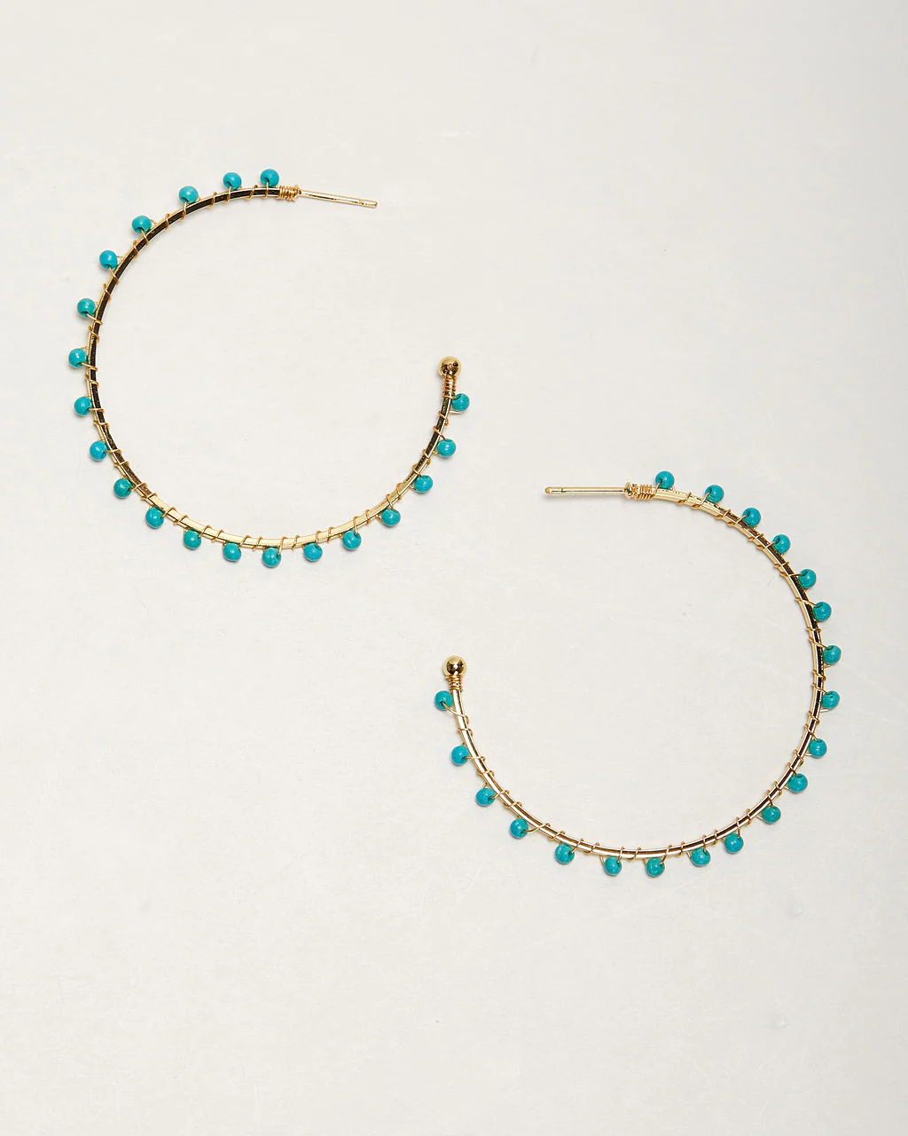 Isla Beaded Hoops - Image 2