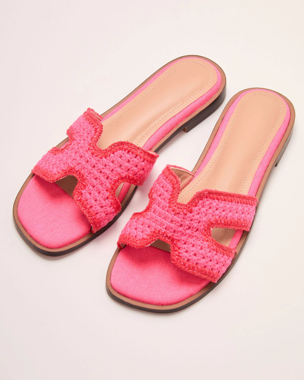 Island Luxe Contrast Trim Crochet Sandals - Image 2