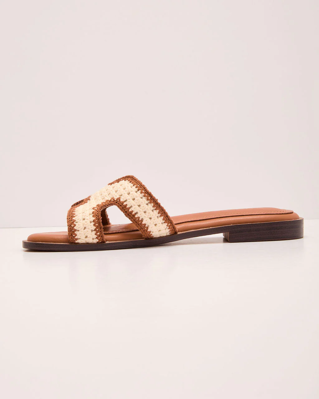 Island Luxe Contrast Trim Crochet Sandals - Image 9