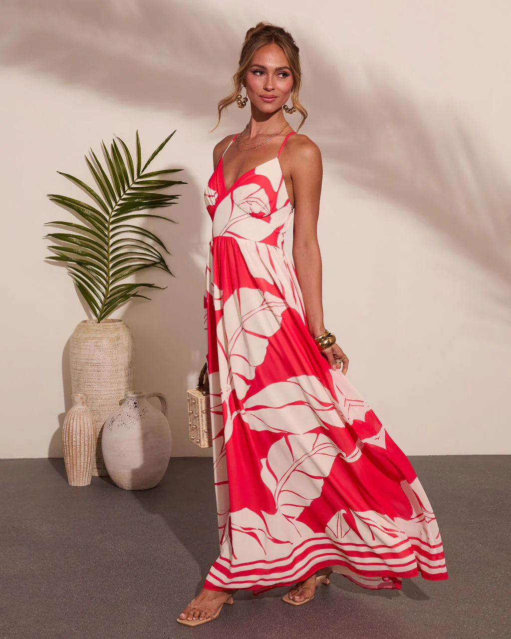 Island Spritz Tropical Print Maxi Dress - Image 3