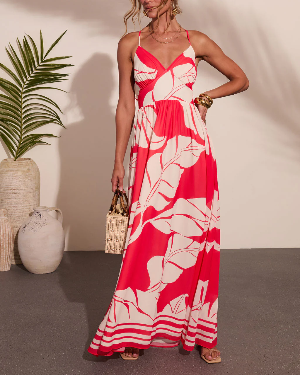 Island Spritz Tropical Print Maxi Dress - Image 5